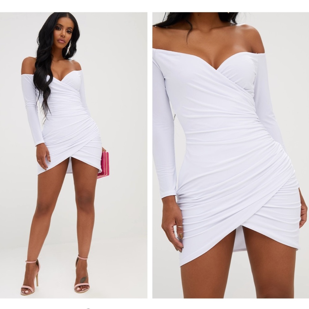 PRETTY LITTLE THING | Ruched Bodycon Dress